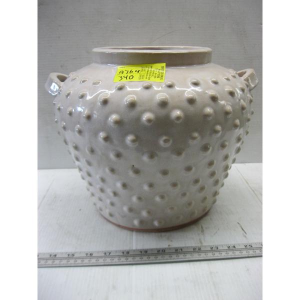 LG. HOBNAIL POTTERY VASE