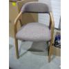 Image 1 : REDDISH UPHOLSTERED WOOD FRAME DINING CHAIR