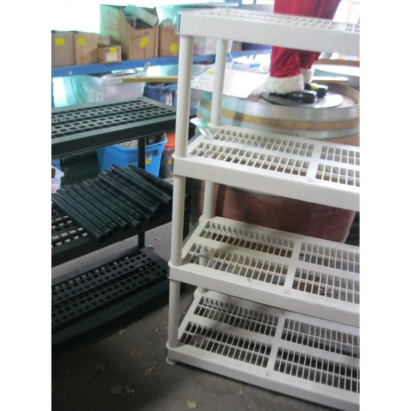 2 PLASTIC SHELF UNITS