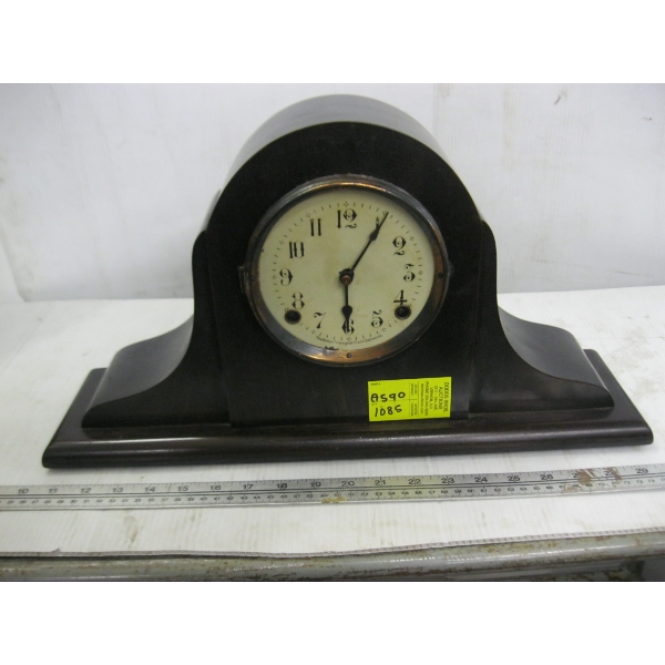 WOOD CASED MANTLE CLOCK - CANADIAN MADE