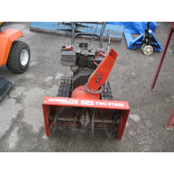 "AS IS" HOMELITE 825 2 STAGE SNOWBLOWER ON TRACKS - CONDITION UNKNOWN