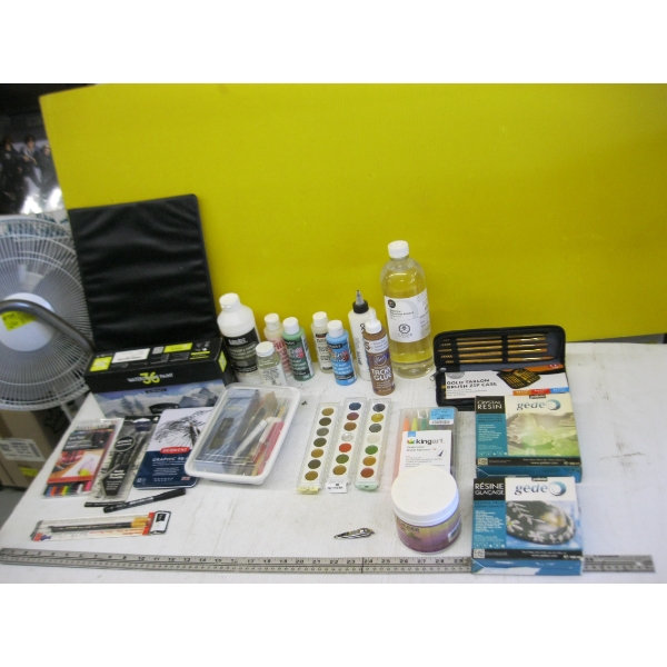 PAINTING SUPPLIES, GLOSS, ETC.