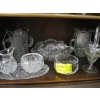 Image 1 : ASST. CRYSTAL ETCHED GLASS, PRESSED GLASS, ETC.