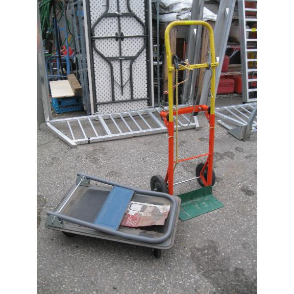 4 WHEEL CART & 4 WHEEL HAND TRUCK