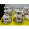 Image 2 : LG. LOT OF ASST. ROYAL ALBERT TEACUPS/SAUCERS, CREAMERS, ETC.