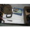 Image 4 : 2 BOXES OF MISC. TIMER, SAWS, SANDERS, CLEVISES, ETC.