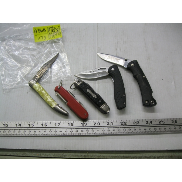BAG OF 5 POCKETKNIVES