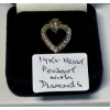 Image 1 : 14KT HEART PENDANT W/DIAMONDS