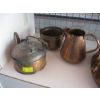 Image 1 : 3 COPPER PIECES - KETTLE, BOWL, PITCHER