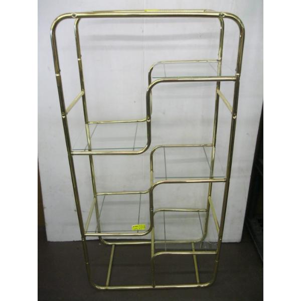 GLASS & BRASS SHELF