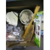Image 4 : 2 FLATS OF MISC. WOODEN BOWLS, CRYSTAL ROCKS, BLOW DRYER, ETC.