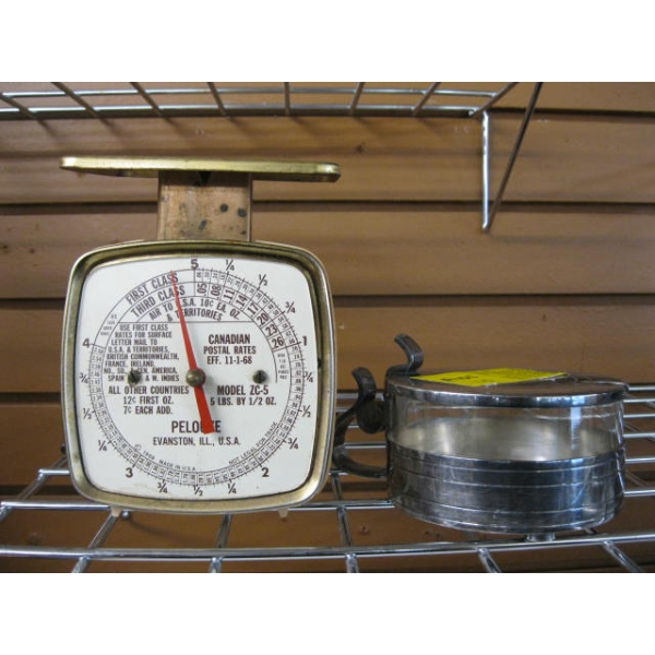 SM. SCALE & A JAM SERVING DISH