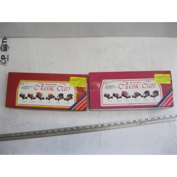 2 CLASSIC DIE CAST CAR SETS