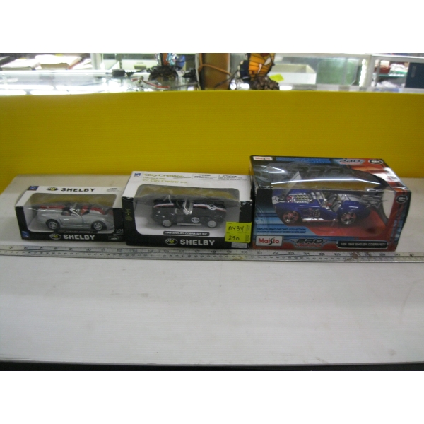 3 SHELBY DIECAST CARS