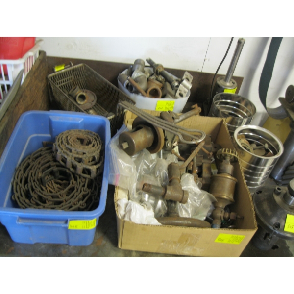 MISC. FITTINGS, DRIVE CHAIN, CYLINDER CUTTER, PIPE FITTINGS, ETC.