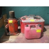 Image 1 : BOAT FUEL CAN, SM. FUEL CAN & LG. "AS IS" HYDRAULIC JACK