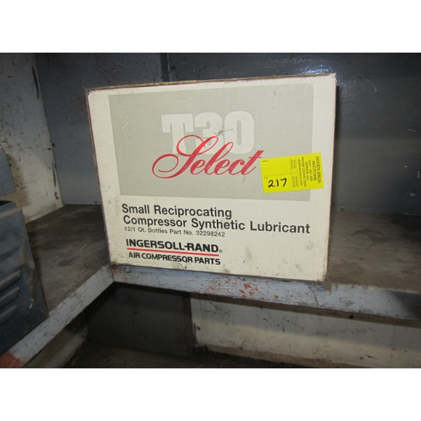 CASE OF SM. RECIPROCATING COMPRESSOR SYNTHETIC INGERSOLL RAND LUBRICANT