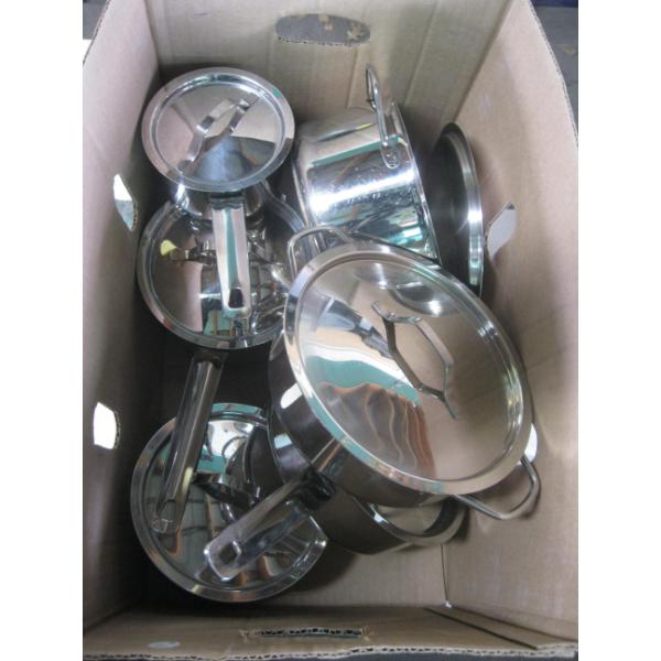 STAINLESS STEEL POTS & PANS