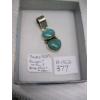 Image 2 : SILVER .925 PENDANT W/BLUE STONES
