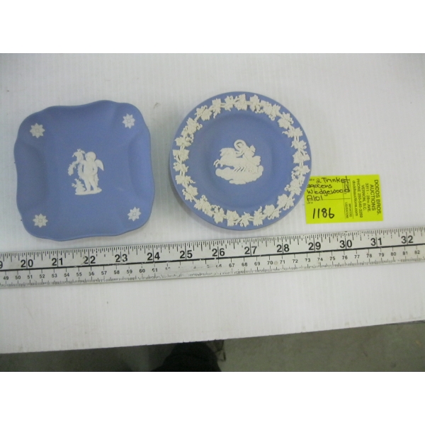 2 WEDGEWOOD TRINKET SAUCERS