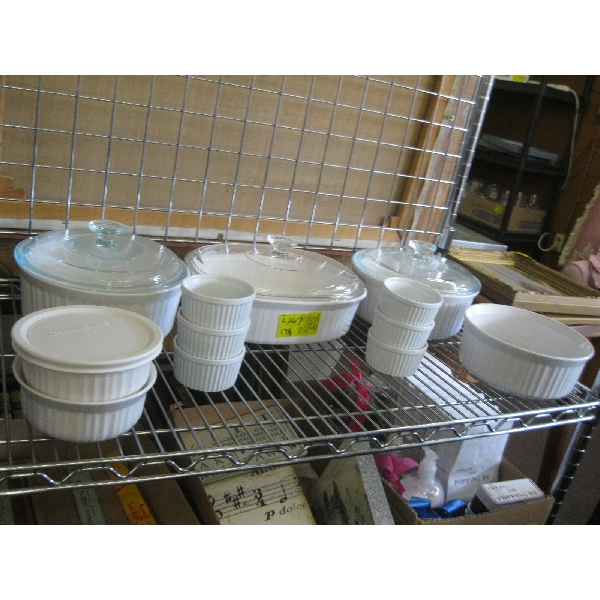 ASST. BAKING CORNING WARE DISHES