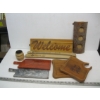 Image 3 : ASST. HAND MADE WOOD & ACRYLIC ITEMS
