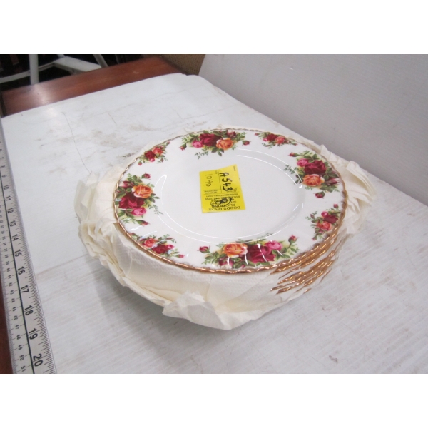 8 ROYAL ALBERT OLD COUNTRY ROSE SIDE PLATES