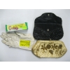 Image 1 : PAIR OF ANTIQUE LEATHER GLOVES, 2 SM. PURSES & SPEEDY STITCHER