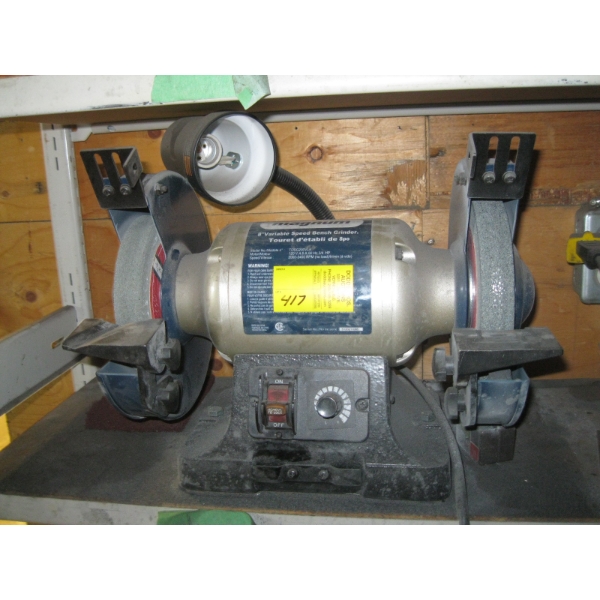 MAGNUM 8" VARIABLE SPEED BENCH GRINDER