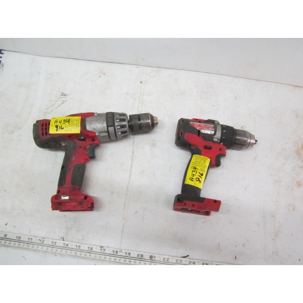 2 MAKITA DRILLS - NO BATTERIES OR CHARGERS