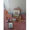 Image 1 : MISC. PICTURES, TIGER FIGURINE, WOODEN STAND, ETC.
