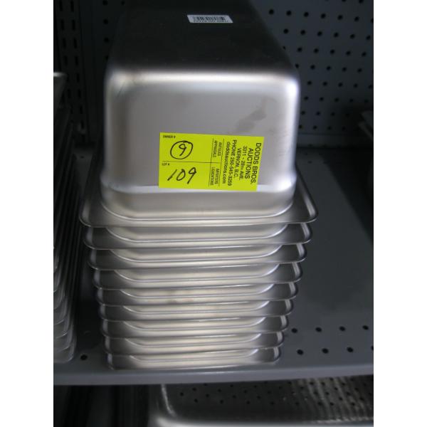9 - 4" DEEP 1/4 SIZE PANS