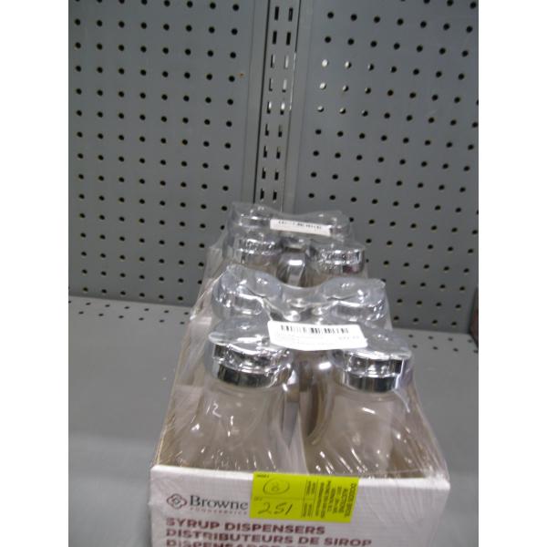 2 CONTAINERS OF 4 SYRUP DISPENSERS