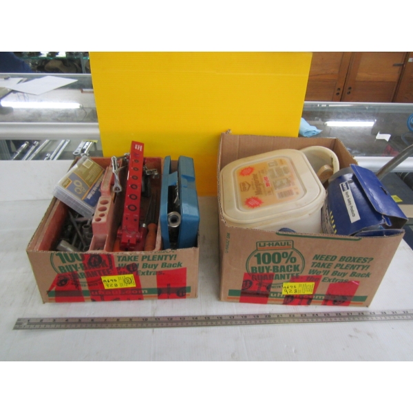 MISC. CHAINSAW FILES, TOOLS, BATTERY TERMINAL KIT, ETC.