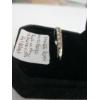 Image 5 : LADIES 10KT WHITE GOLD BAND W/13 DIAMONDS, 2.1G, SZ 8 1/4