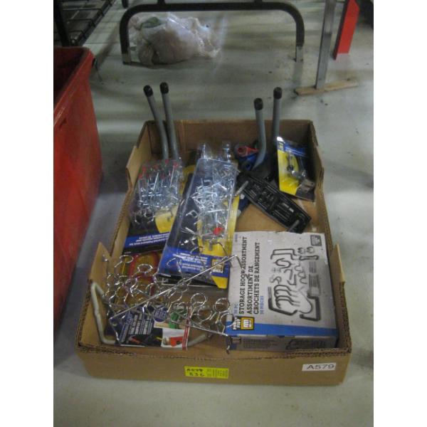 MISC. HANGERS, STORAGE HOOKS, ETC.