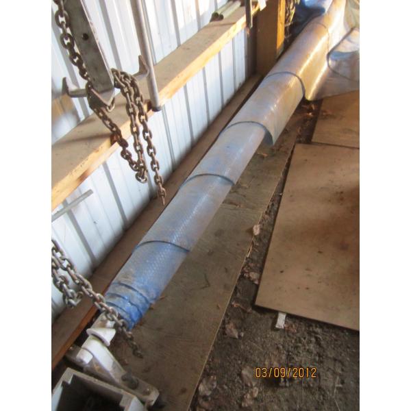 "AS IS" POOL SOLAR COVER ON ROLLER