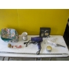 Image 5 : 2 FLATS OF MISC. DISHES, BLOW-DRYER, ETC.