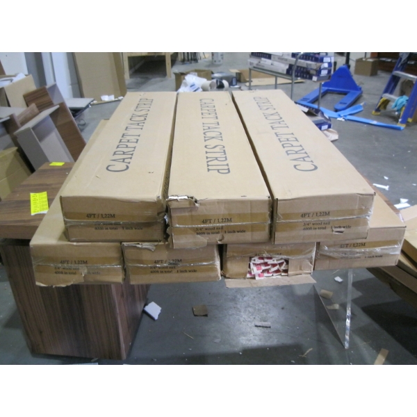 7 BOXES OF CARPET TACK STRIPS