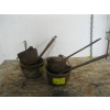 Image 1 : 4 CAST POTS & 4 LADLES