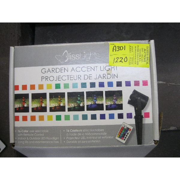 GARDEN ACCENT LIGHT W/REMOTE