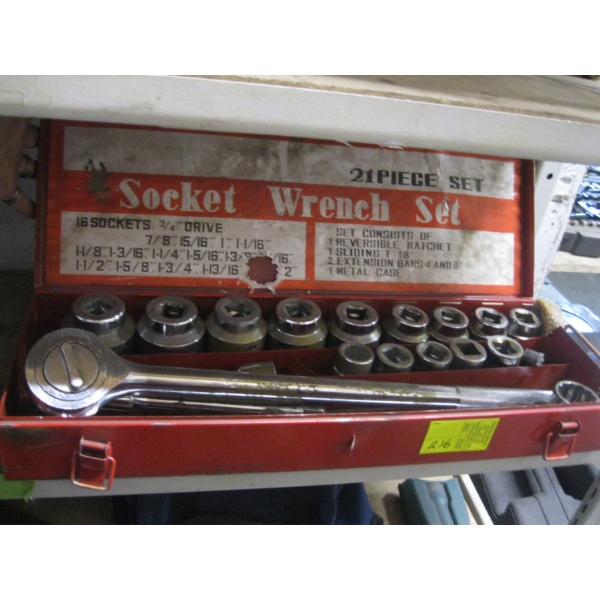 3/4" DRIVE SOCKET SET