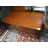 Image 1 : COFFEE TABLE W/DECORATIVE GLASS DRAWER
