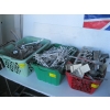 Image 1 : 3 - BINS OF ASST'D SHELF BRACKETS, ETC.