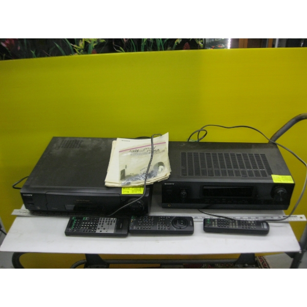 SONY STEREO AMPLIFIER & 4 HEAD VCR