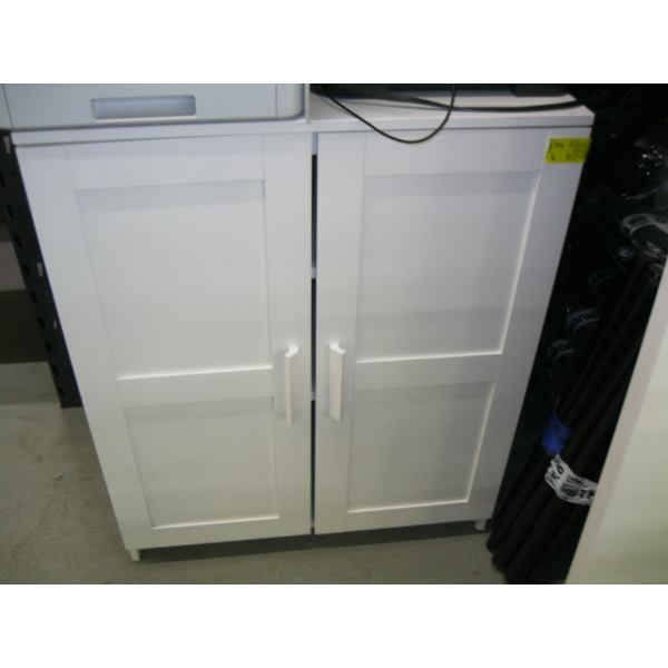 2 DOOR WHITE CABINET UNIT