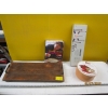 Image 1 : WOOD DÉCOR TRAY, BRIE BAKER, COOKBOOK, RING TOSS SET