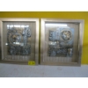 Image 1 : PAIR OF BOX FRAMED PLAQUES