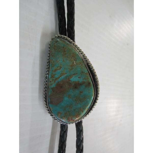 NAVAJO BOLO TIE - STERLING SILVER