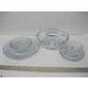 Image 2 : BOX OF ASST. BLUE GLASS HOBNAIL DISHWARE